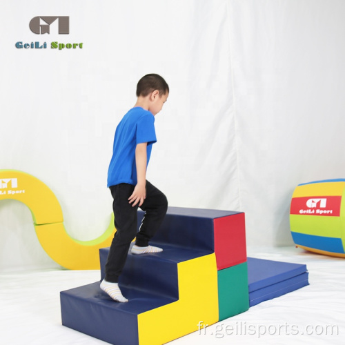 Tapis de marches de gymnastique à jeu doux pour enfants d&#39;intérieur